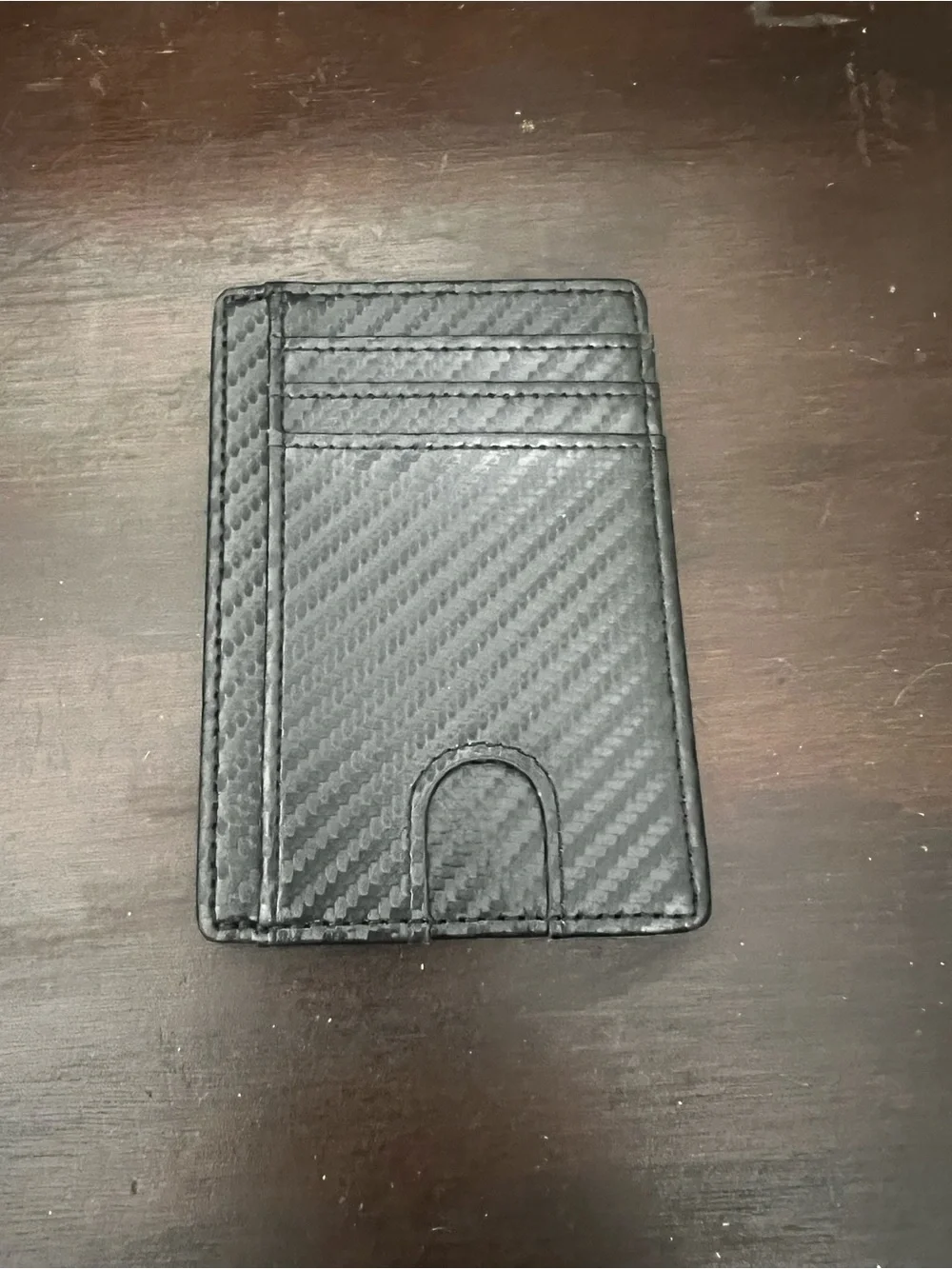 Toughergun RFID Blocking Slim Wallet Carbon Fiber Black NWT